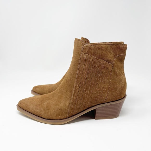 Dolce Vita Salome Bootie Brown Suede Leather Women’s Boots Shoes Size 7.5 - Picture 4 of 11